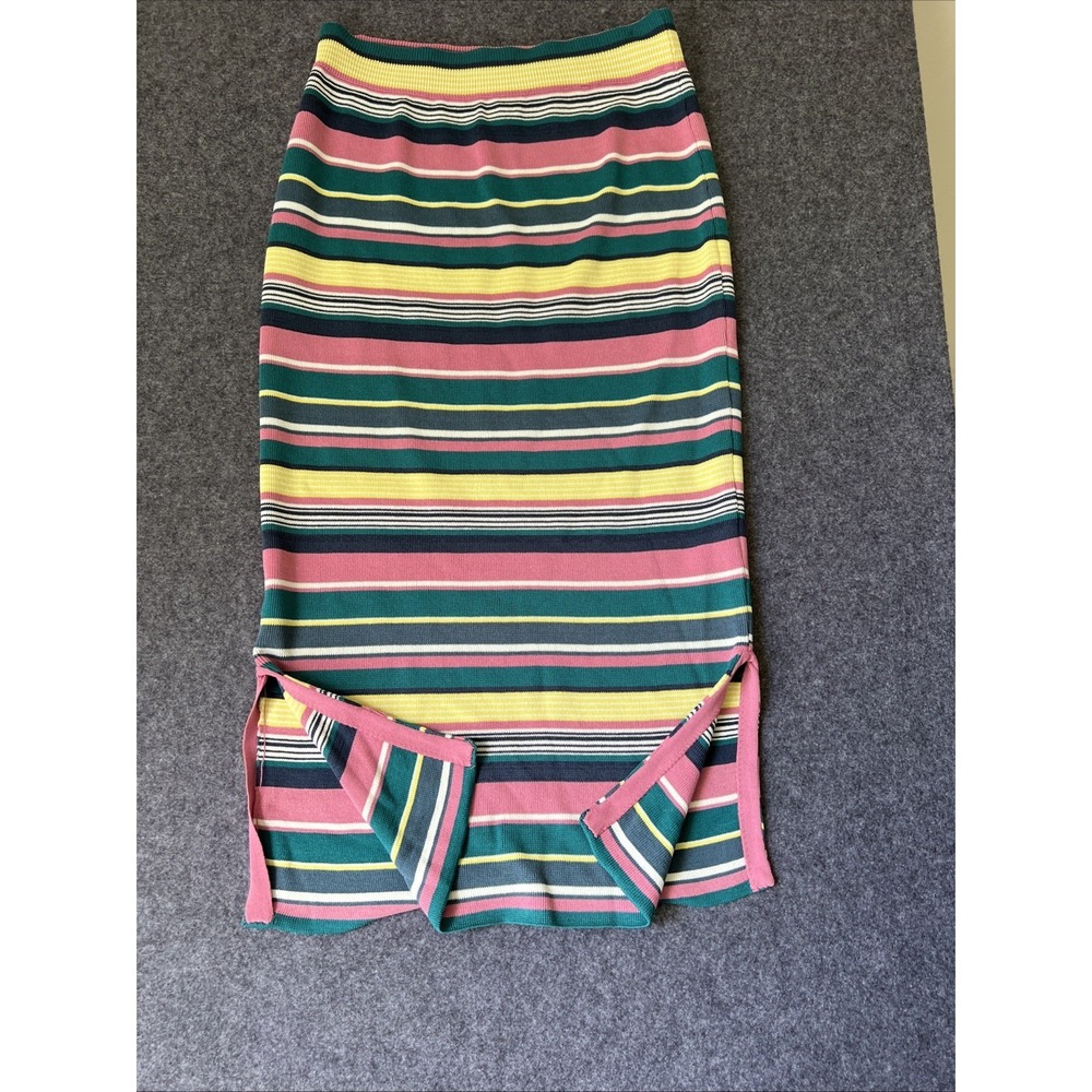 Maeve By Anthropologie Women's Lana Striped Sweater Skirt Size Large - Picture 2 of 7